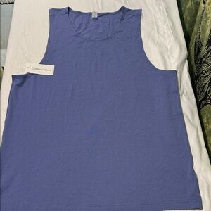 Men’s Outdoor Voices Marlin Blue Fast Track Sleeveless Performance Tank Large